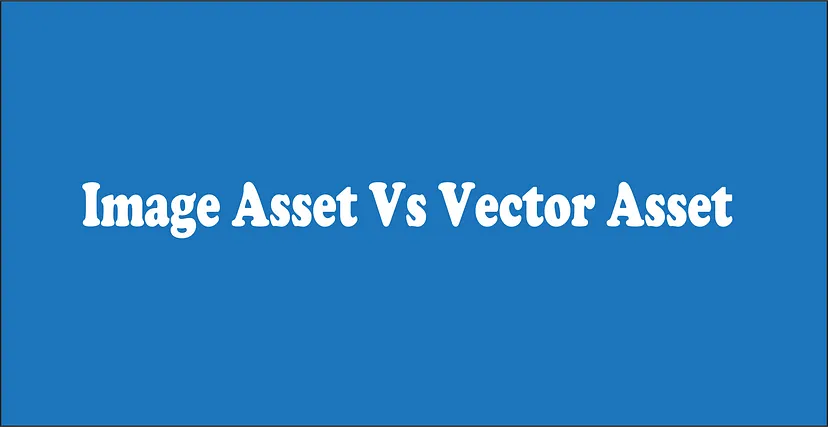 Image Vs Vector assets