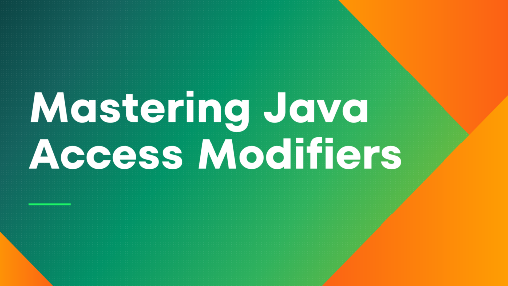 Modifiers in java