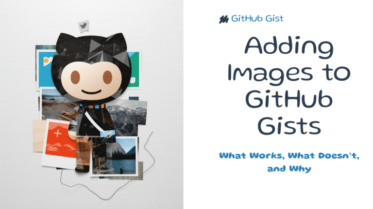 Adding Images to GitHub Gists