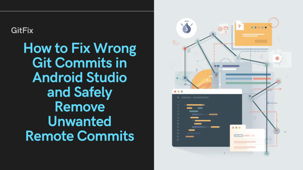 How to Fix Wrong Git Commits in Android Studio and Safely Remove Unwanted Remote Commits