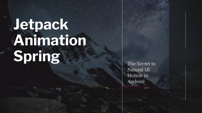 Jetpack Animation Spring